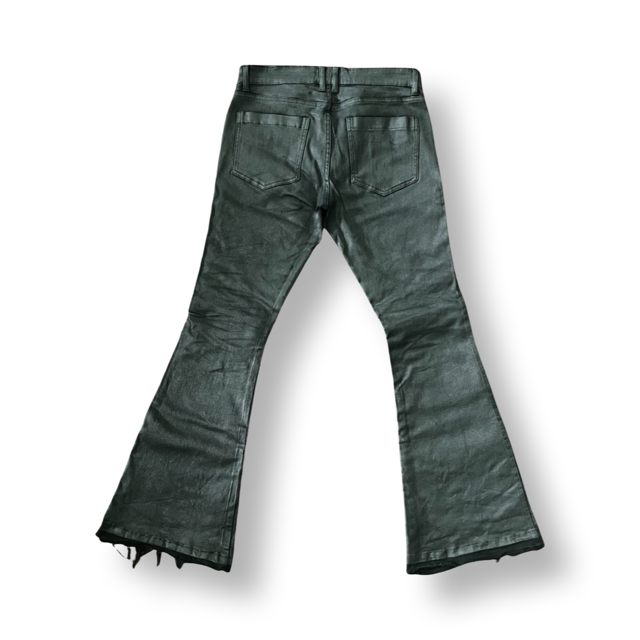 Flared Wax Denim