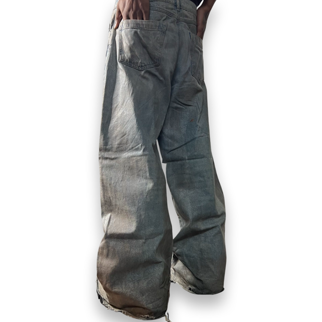 Worker Wide-leg Wax Denim – Lowheads