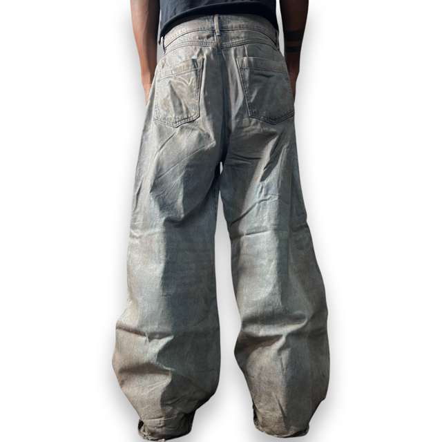 Worker Wide-leg Wax Denim