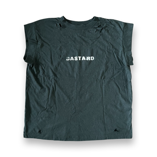"Bastard" Extended Shoulder T-Shirt (Blk)