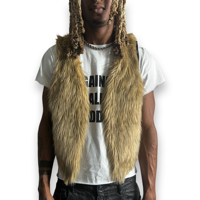 Rebirth Fur Vest (Tan)