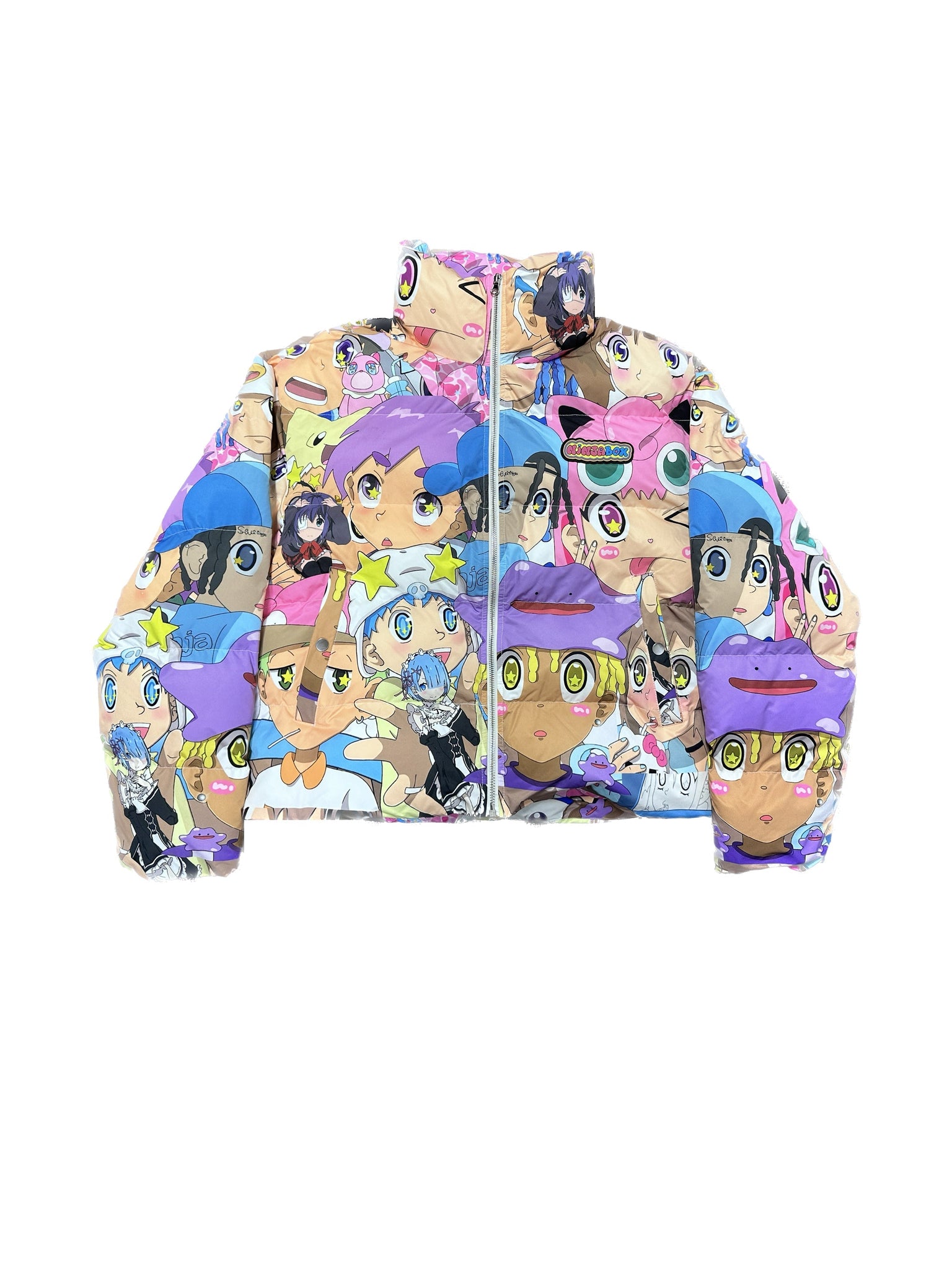 CartoonBox Anime Full-Print puffer jacket