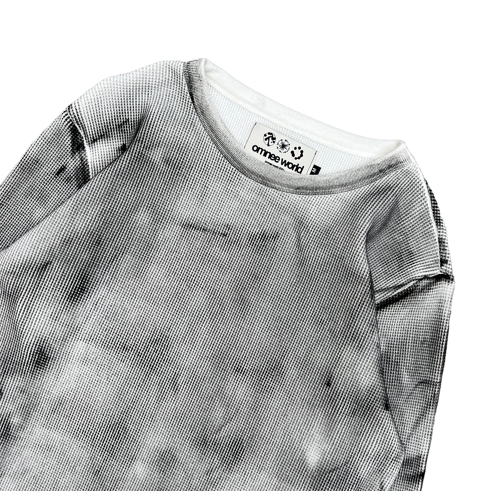 white dusk painted thermal longsleeve