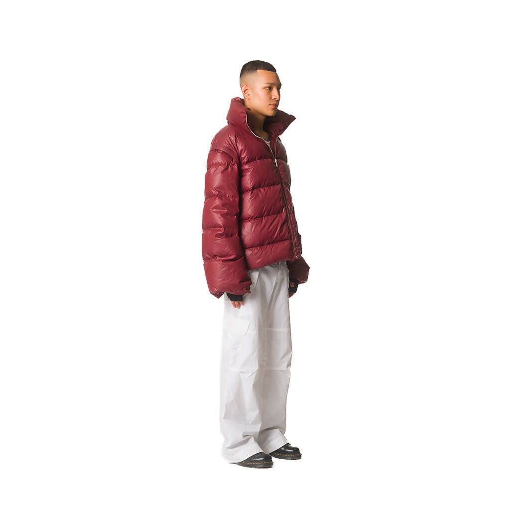 Dolor Plum Down Puffer Jacket