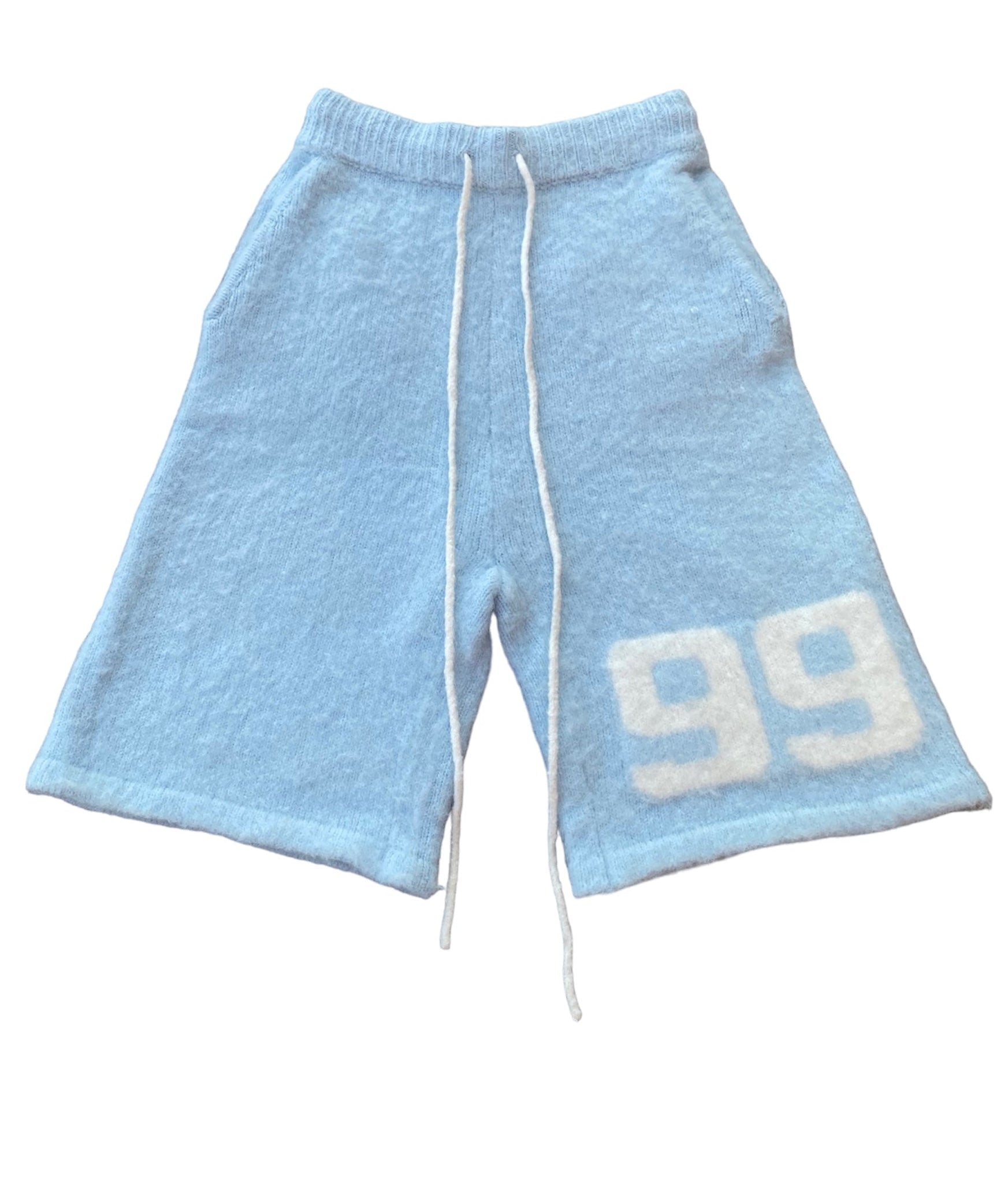 Mohair Shorts Baby Blue