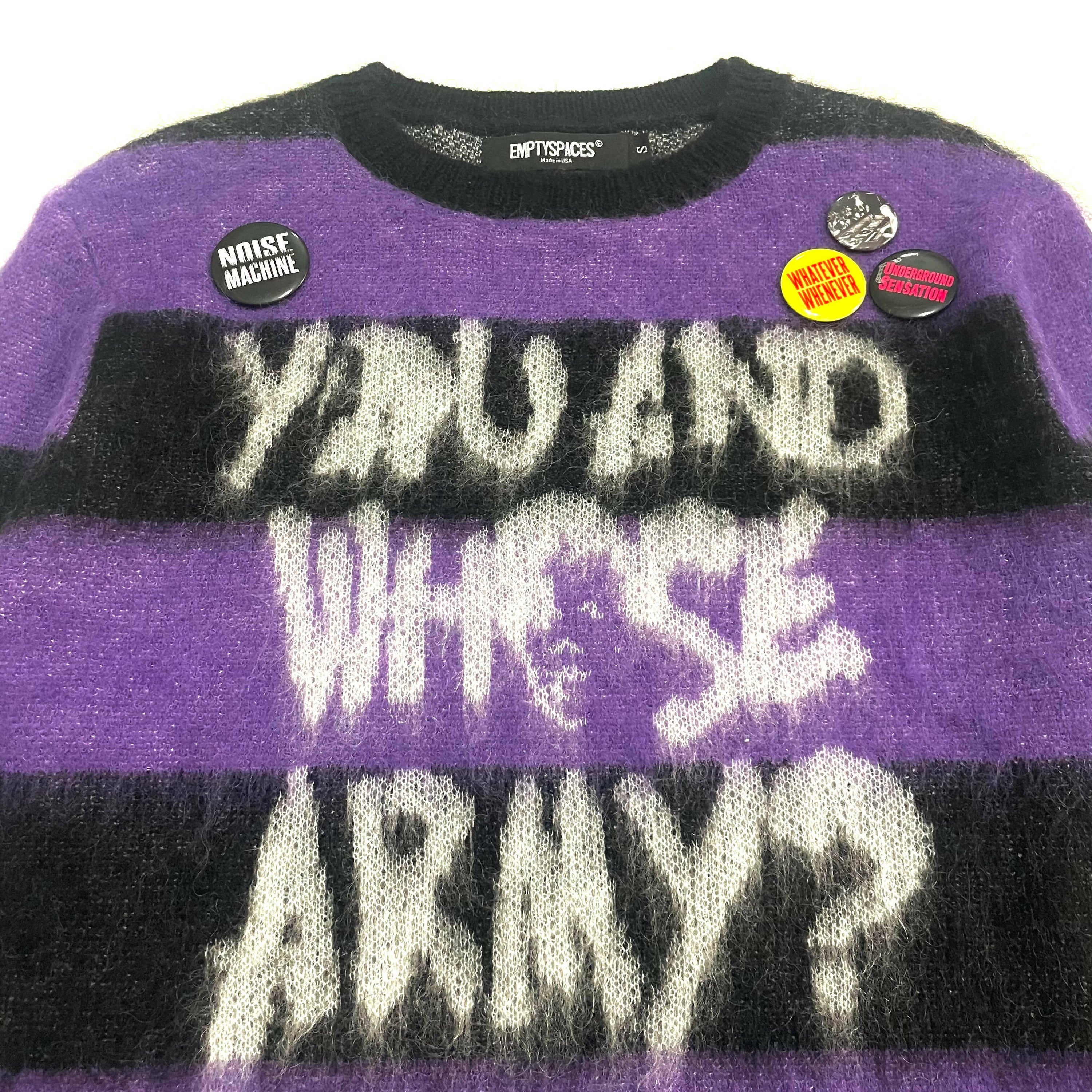 ARMY MOHAIR SWEATER- PURPLE